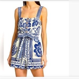 FARM Rio Blue Pineapple Garden Romper